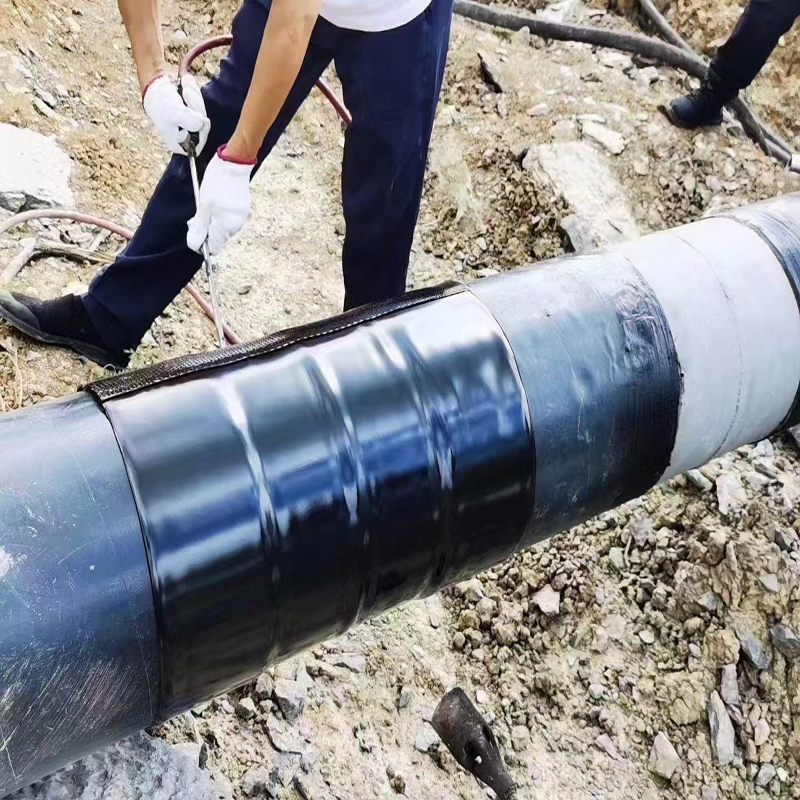 Le manchon thermorétractable soudable roule le pipeline terrestre